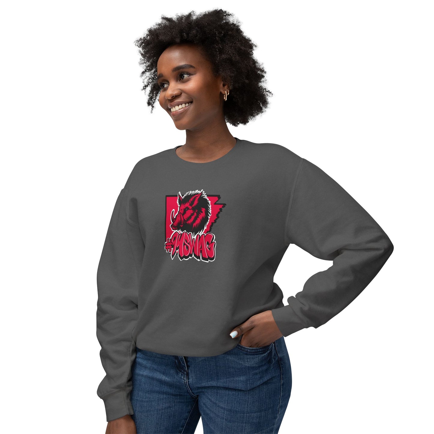 Lightweight Crewneck Sweatshirt - Stylish Graphic Design