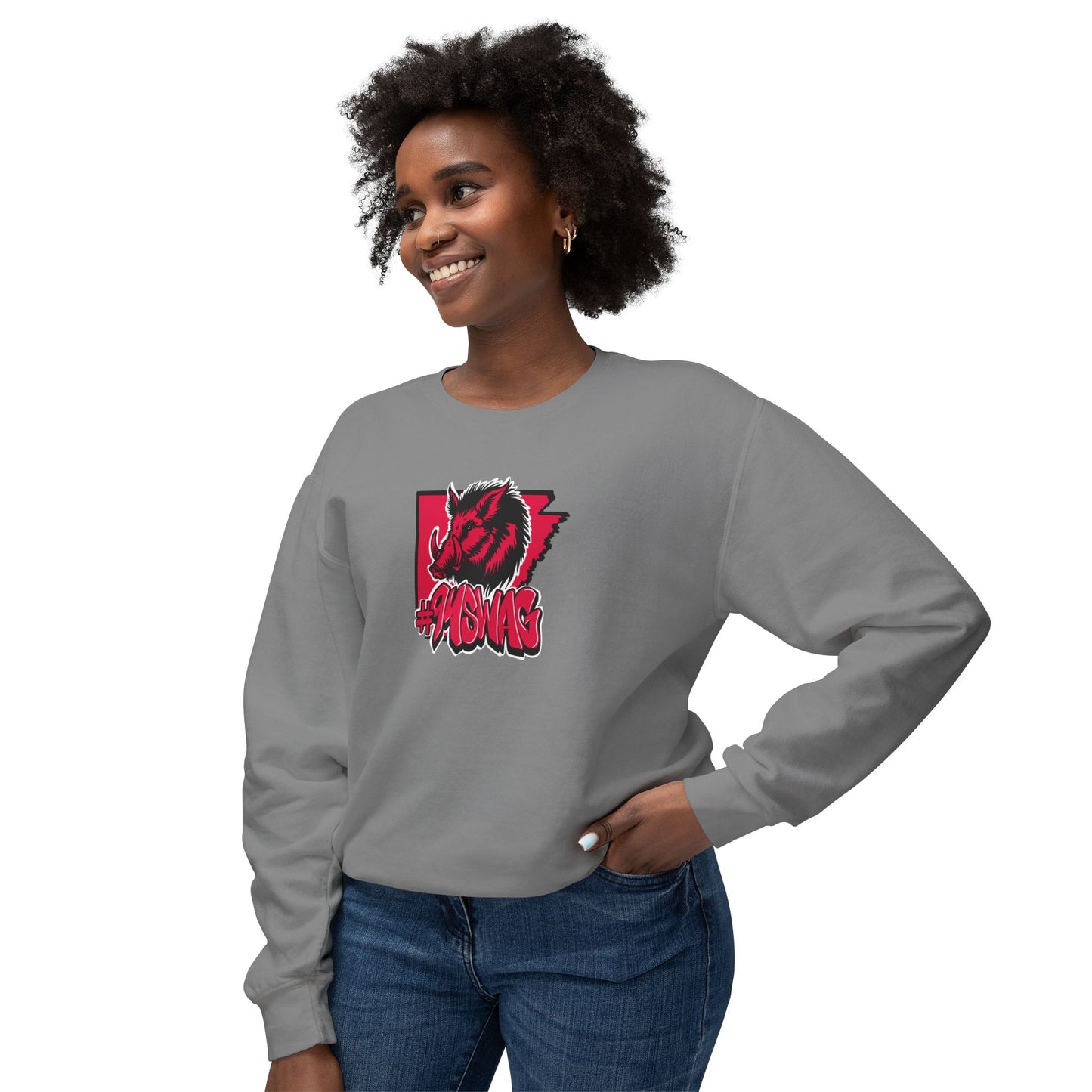 Lightweight Crewneck Sweatshirt - Stylish Graphic Design