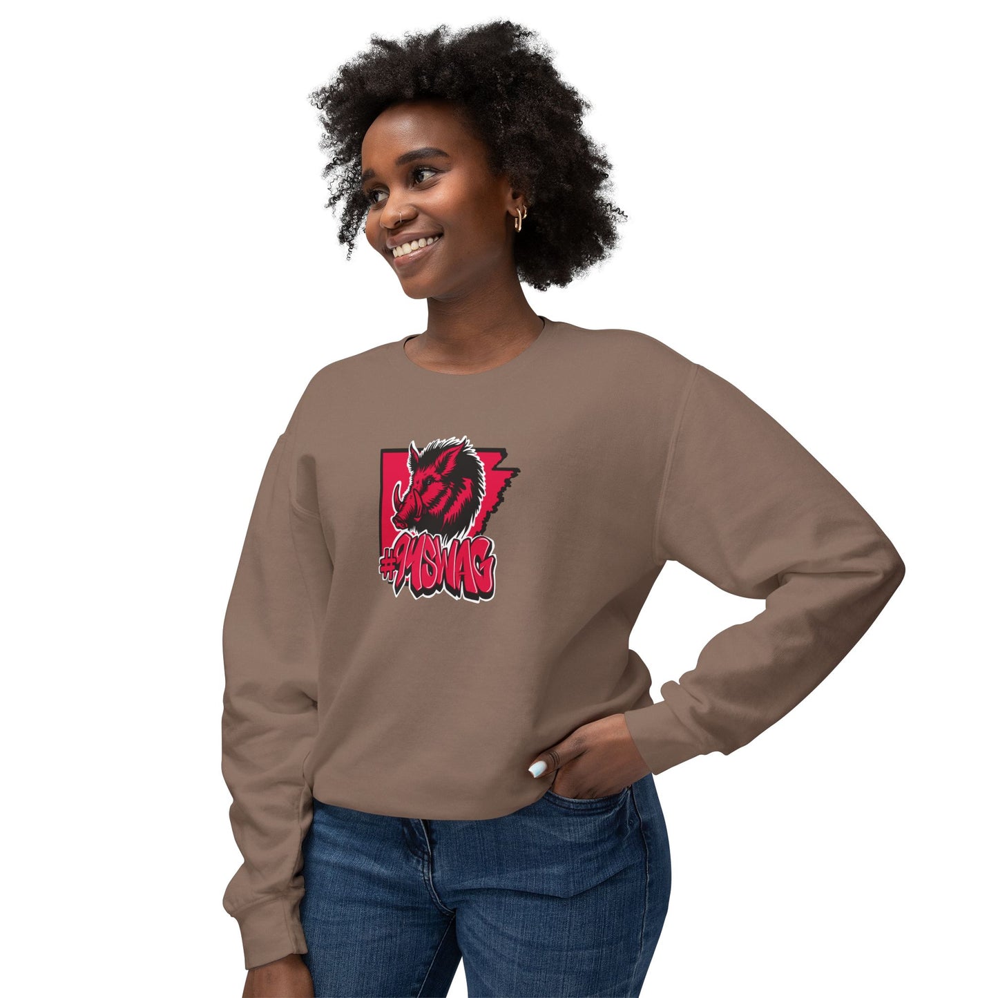 Lightweight Crewneck Sweatshirt - Stylish Graphic Design