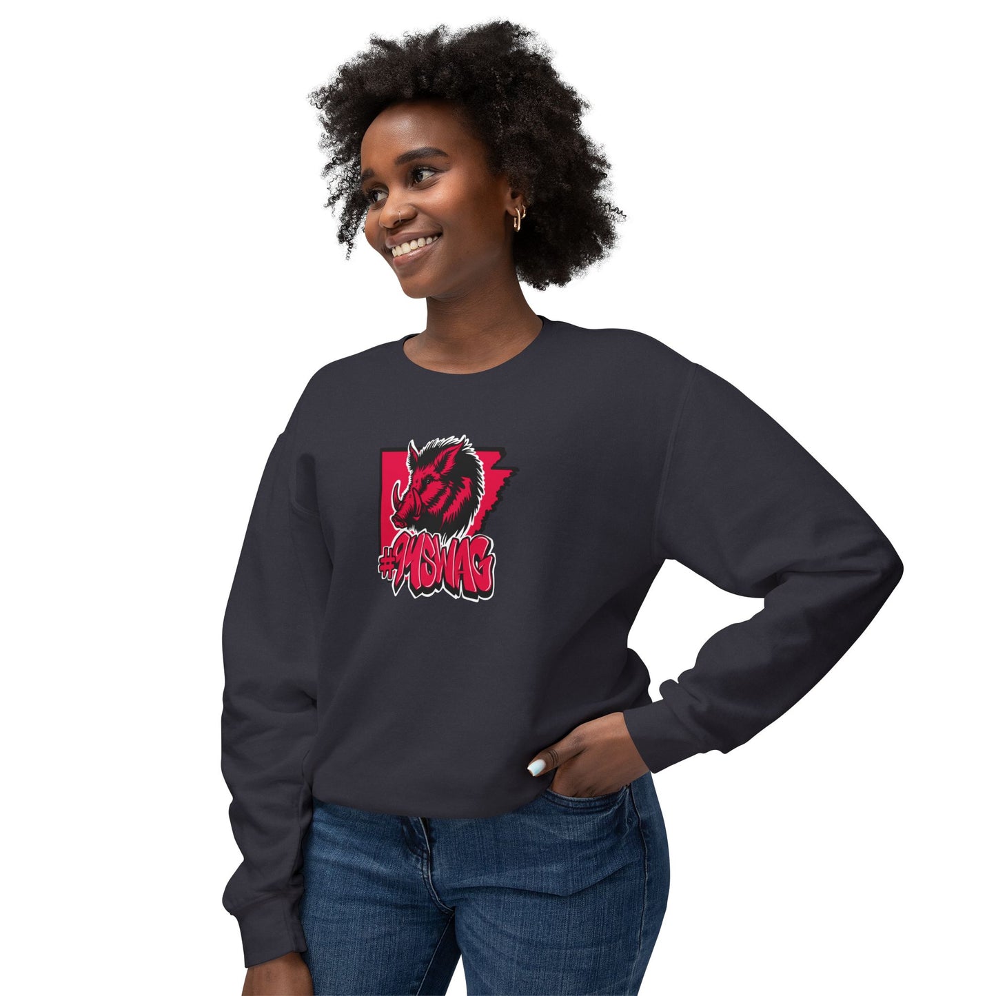 Lightweight Crewneck Sweatshirt - Stylish Graphic Design